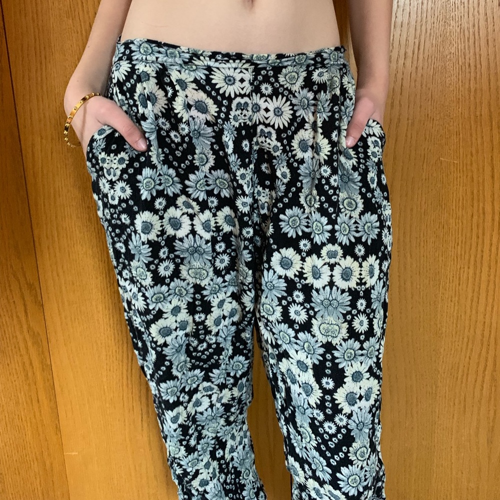 Floral Boho Harem Pants